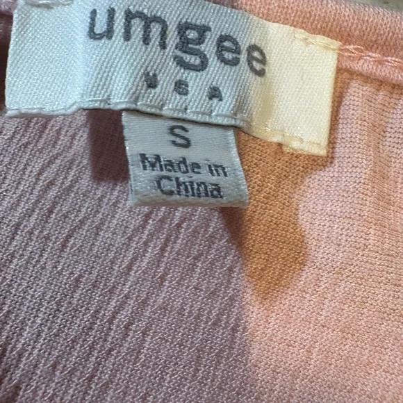 Umgee Blush Pink Top with Lace Detail - Picture 2 of 4
